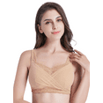 thumbnail image 4 of BIMEI Mastectomy Bra with Pockets for Breast Prosthesis Women's Full Coverage Wirefree Everyday Bra 8888,Nude, 42A, 4 of 11