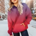thumbnail image 2 of Wonitaaizi Cute Tie Dye Graphic Hoodies for Teen Girls Gradient Clothes for Girls (3-4 Years,Red), 2 of 6