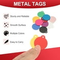 thumbnail image 4 of Uxcell Metal Round Stamping Blanks Tags Blank Tag with Hole for Engraving Green, 4 of 7