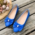 thumbnail image 6 of Samdudou Ballet Flats for Women Pointed Closed Toe Slip On Dress Shoes Large Bowknot Detail with Rhinestone Accent for Wedding Party, 6 of 9