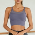 thumbnail image 6 of idosla Womens Crop Tank Tops with Built in Bras Breathable Wrap Ruched Athletic Workout Yoga Sleeveless Tops (Purple, XXL), 6 of 6