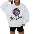 thumbnail image 3 of Women's Gameday Couture Ash UAlbany Great Danes Premium Fleece Pullover Sweatshirt, 3 of 5