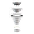 thumbnail image 3 of Lexicon Quartz Kitchen Sink Strainer with White Finish, Fits 3.5 Inch Drain Hole LG-SB-W, 3 of 3