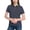 Gray, variant on Annhoo Golf Shirts for Womens Casual Collared Block Color Slim Dressy Short Sleeve Tops Business Clothes