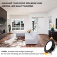 thumbnail image 4 of YGS-Tech 3 Inch LED Recessed Lighting Dimmable Downlight, 5W(40W Halogen Equivalent), 4000K Natural White, CRI80, Black Trim, LED Ceiling Light with LED Driver (4 Pack), 4 of 4