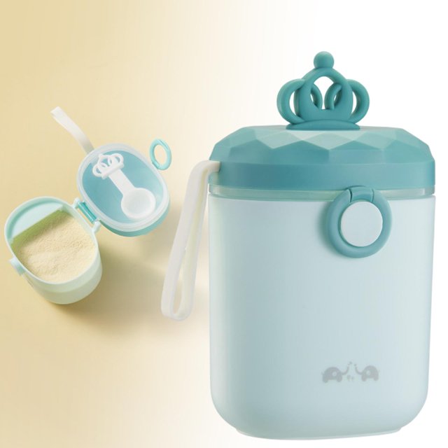 Dispensador de fórmula de leche para bebés perfke Tapa hermética Alimentación de viaje L verde