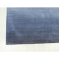 thumbnail image 2 of Handmade Wool Blue Transitional Stripe Horizon Rug, 2 of 4