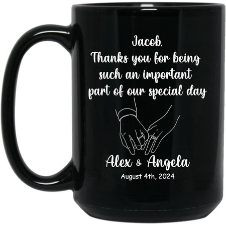 

Wedding Officiant Gift Present to That Special Person Performing the Marriage Ceremony Coffee Mug for Couple Best Officiant Ever Coffee Mug Gifts from Bride & Groom Officiant Proposal (Black 11Oz)