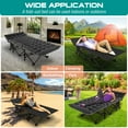 thumbnail image 4 of FICISOG Adult Folding Camping Cots, Portable 600lbs Strong Heavy Duty Wide Sleeping Cots with Carry Bag, 4 of 13
