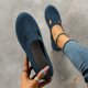 thumbnail image 5 of Amzcrzy Zapatos de mujer,Zapatos de mujer,Zapatillas de mujer, Zapatos planos de punta redonda de color liso para mujer, zapatillas suaves e informales Sandalias Mujer Zapatillas De Casa, 5 of 6