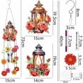 thumbnail image 3 of NSESSHome Clearance DIY Dotted Diamond Art Painting Wind Chime Kit Three-Dimensional Sun Catchers Diamonds Paintings Hanging Ornaments For Spring Garden Double-Sided Point D, 3 of 5