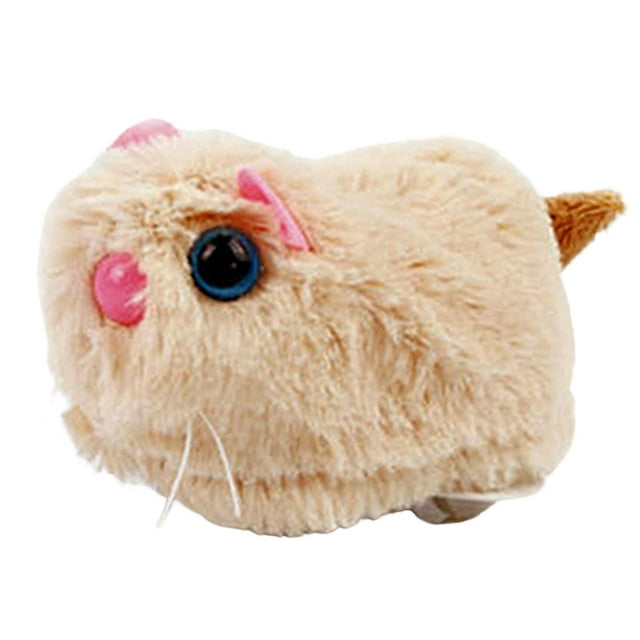 DOLITY Self-steering Cat Toy, Portable Vivid Electric Interactive Simulation for Dogs Puppy Biting Kitty , Brown Hamster