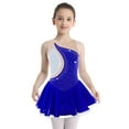 thumbnail image 1 of Yeahdor Robe de Danse Moderne Sans Manches pour Filles, Robe de Patinage Artistique, Ballerine, 6-16 Ans Bleu Royal 10, 1 of 7