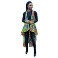thumbnail image 1 of Kente African Print Fashion Shawl wrap with Armholes Light-weight with Belt, 1 of 5