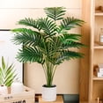 thumbnail image 2 of Palmera artificial Der Rose de 71 cm con maceta blanca para interiores y exteriores, 2 of 7