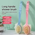 thumbnail image 3 of Spa Shower Body Clean Massage Soft Bristle Bath Brush Shower Brush Exfoliating GREEN, 3 of 8