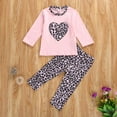 thumbnail image 6 of Seyurigaoka Autumn kids Clothing Suit Girls Fashion Love long-sleeved Shirt + Leopard Print Trousers Love Embroidered Leopard Print Shirt Sets, 6 of 6