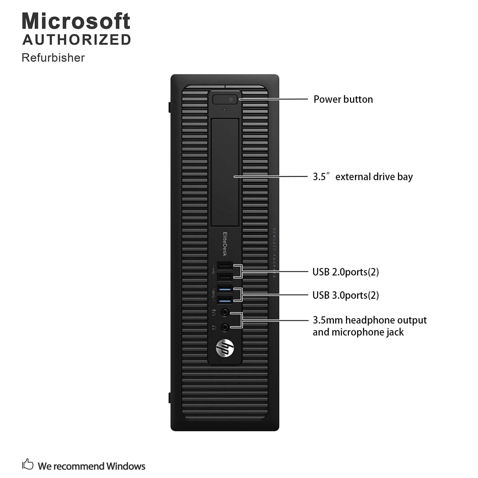 HP EliteDesk 705 G1 SFF Business Desktop Computer PC, AMD A10 PRO