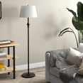 thumbnail image 2 of Henn&Hart 16" Blackened Bronze Metal/Fabric Floor Lamp, 2 of 2
