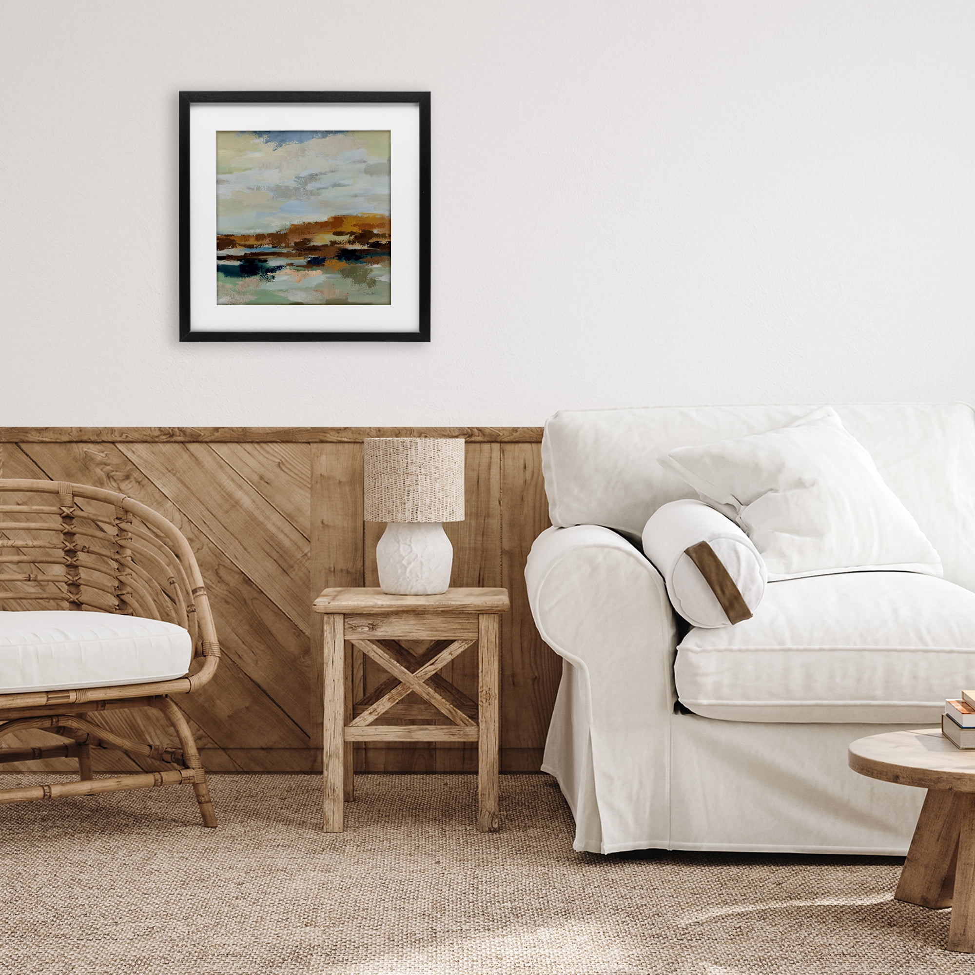 Stupell Industries American West Distortion Black Framed Print Under Glass, design by Silvia Vassileva