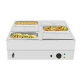 thumbnail image 5 of 6 Food Pans Stainless Steel Rectangular Soup Warmer Electric Commercial Food Warmer 1500W 110V, 5 of 14