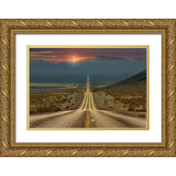 Shatov, Gennady 18x14 Gold Ornate Wood Framed with Double Matting Museum Art Print Titled - My way