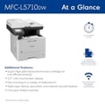 thumbnail image 3 of Impresora multifunción láser monocromática empresarial Brother MFC-L5710DW con conexión inalámbrica, impresión, escaneo y copia a doble cara y compatible con Alexa., 3 of 5