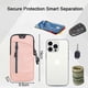 thumbnail image 2 of Pequeño bolso bandolera para teléfono móvil, funda para teléfono móvil con cartera colgante, bolso bandolera de piel sintética, pasaporte, funda para teléfono móvil con ranura para tarjetas, correa, 2 of 5