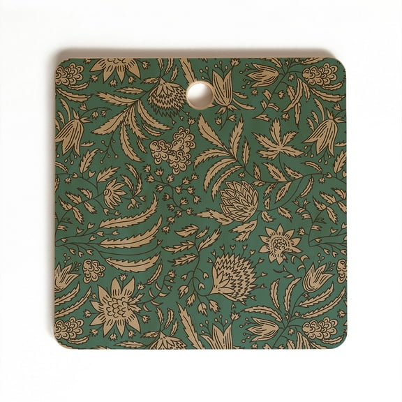 Society6 Holli Zollinger Kamai Teal Square Cutting Board