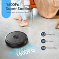thumbnail image 4 of 2-in-1 Robot Vacuum and Mop Combo, 1600Pa Strong Suction, WiFi & App Control, Ultra Slim Self-Charging Robotic Vacuum Cleaner for Hardwood Floors and Tile, 4 of 7