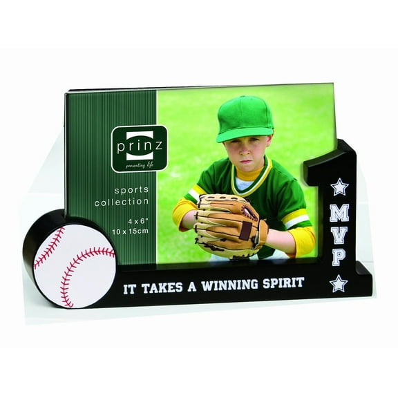 Baseball FANCY FOOTWORK wood freestanding frame by Prinz - 4x6