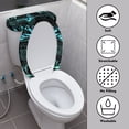 thumbnail image 4 of HELLHERO Turtle Flowers Toilet Seat Cover Replacement Adjustable 2 Pieces Easy to Clean Reusable for Hotel, 4 of 8
