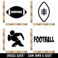 thumbnail image 2 of Football Ball Player Running Sport Text Rubber Stamp Set for Scrapbooking Crafting Stamping - Small 3/4 Inch, 2 of 7