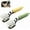 Green+Yellow 2PCS, variant on QenASHaing Cooking Spatula Tongs,2026 New Double Spatula Flipper Stainless Steel Tongs Clamp Food Flip Shovel Clip for Steak Fish Bread Pancake Pies Pizza