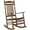 1 Brown, variant on BplusZ Patio Rocking Chairs Set of 2 Wooden Porch Rocker Outdoor Furniture Indoor, White