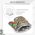 thumbnail image 4 of DouZhe Oven Mitts and Pot Holders Sets, Aztec Style Mosaic Drawing Prints Non-Slip Heat Resistant Kitchen Oven Silicone Glove, 4 of 7