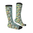 thumbnail image 3 of Balery Hawaiian Style Printed Novelty Socks Men's Women's Crew Socks Sports Socks Knee High Socks Cotton Socks Quirky and Cool Socks, 3 of 9