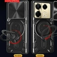 thumbnail image 5 of for Infinix Note 40 Pro/Note 40 Pro Plus  Case with Magnetic Ring Kickstand, Rugged Military Grade Shockproof Heavy Duty Case with Slide Camera Lens Cover for Infinix Note 40 Pro JS-Blue, 5 of 10