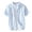 Blue, variant on Mens Summer Shirts, Men's Breathable Shirt Short Sleeve Loose Shirt In Summer Wear A Thin Lapel White Shirt N Khaki L