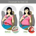 thumbnail image 3 of Cinturón de seguridad para el embarazo, prevenga la compresión del abdomen, cómodo y seguro, ajuste de asiento de coche de maternidad, protege al bebé por nacer, rosa Afortunado Sencillez, 3 of 5