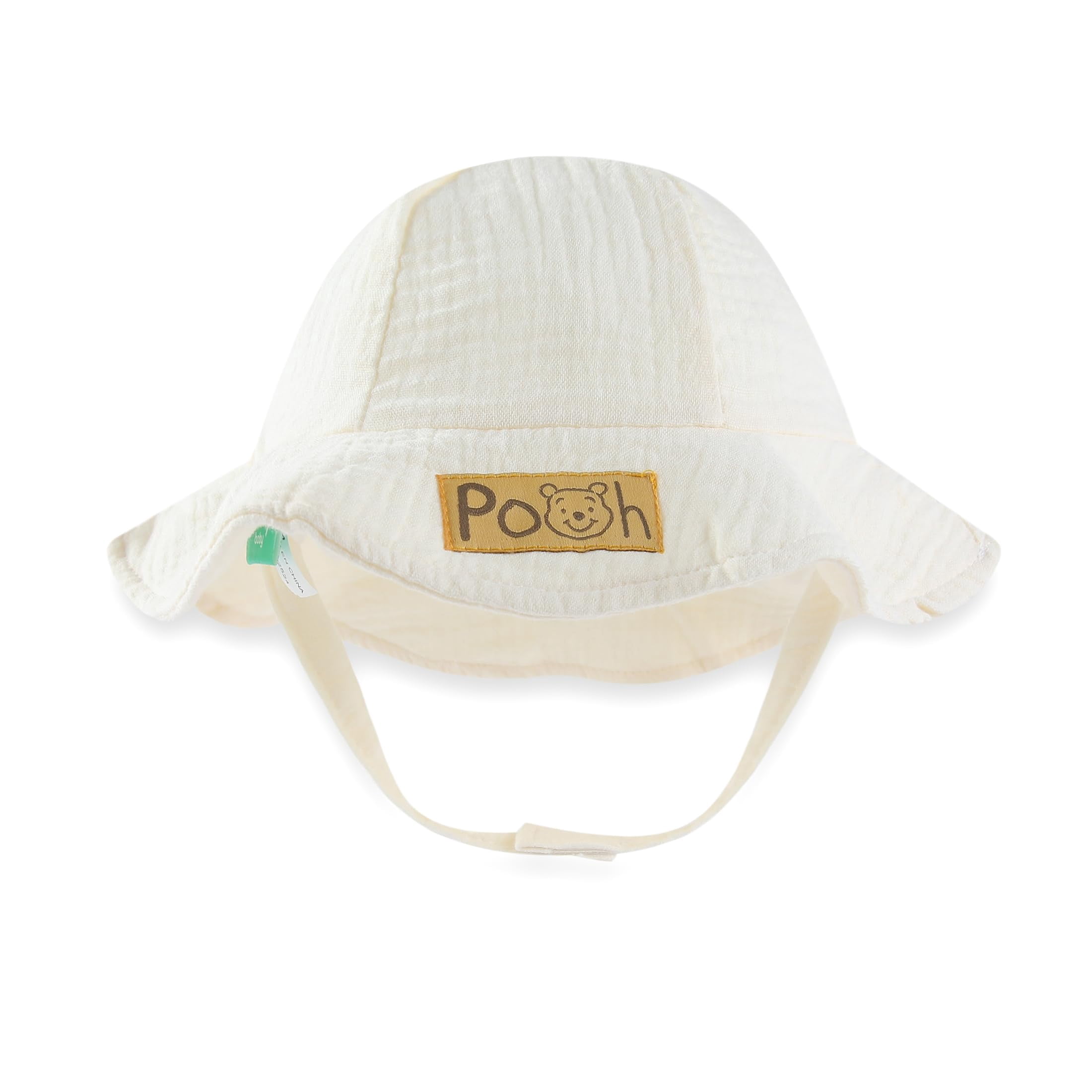 Disney Winnie the Pooh Gauze Romper with Bucket Hat (Baby Boys), 2 Piece Set, Sizes 6M-24M