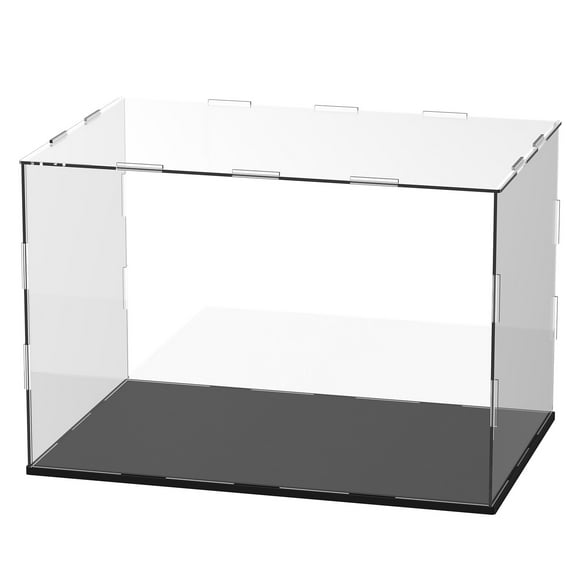 Uxcell Clear Acrylic Display Case, 12 x 8 x 8 Inch Assemble Acrylic Display Box Dustproof for Action Figures/Model/Collectibles/Doll