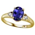 thumbnail image 2 of Tommaso Design� Oval 8x6 mm Genuine Iolite Ring, 2 of 9