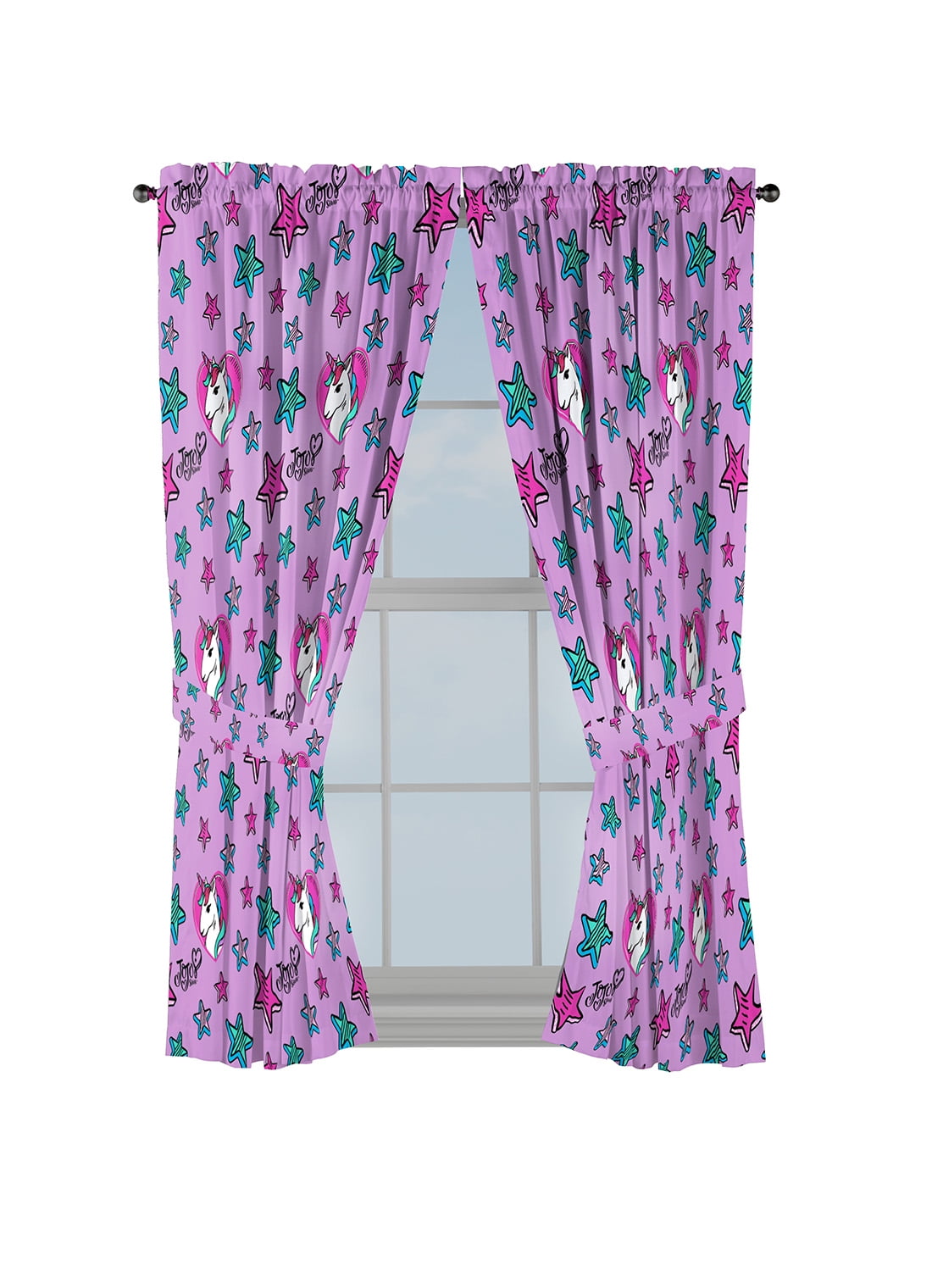 GIRLS BOYS WINDOW CURTAINS DRAPES WITH MULTIPLE DISNEY CHARACTERS/TV CHARACTERS 