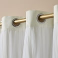 thumbnail image 5 of TOWN & COUNTRY LUXE Talia Double Layer Indoor Curtains, Sheer and Room Darkening Blackout, Grommet Top, Energy Efficient, 2-Pack Set, 52"x84", Vanilla, 5 of 6