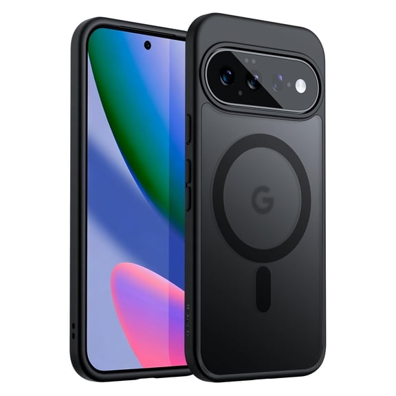JETech Magnetic Case for Google Pixel 11, Compatible with MagSafe, Translucent Matte Back (Black)