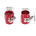 thumbnail image 3 of 4pcs AN6 Hex Black Car Hose Finisher Clamp Adapter Line End Cover Connector, 3 of 6