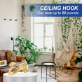 thumbnail image 7 of Uxcell Swag Hooks Heavy Duty Ceiling Hooks with Hardware Installation for Plants and Chandeliers Gold, 7 of 7