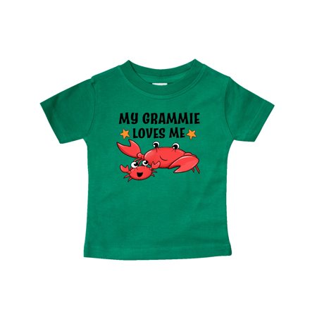 

Inktastic My Grammie Loves Me- cute crab family Gift Baby Boy or Baby Girl T-Shirt