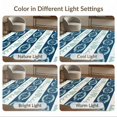 thumbnail image 7 of ODIKA 8'x10' Washable Area Rug Wide Nautical Border Motif Front Layered Welcome Door Striped Playful Expressive for King Size Bedroom Under Bed, Master Suite, Non-Shedding, Easy Care, 7 of 7